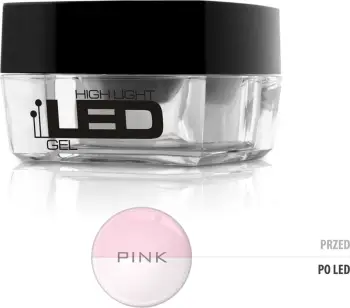 Xhel ndërtues për thonj Silcare High Light Led Gel Pink 30g