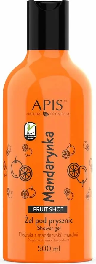 Xhel për dush për femra APIS Fruit Shot Mandarin 500ml