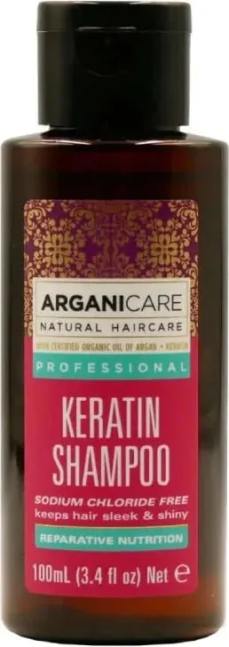 Shampon për femra Arganicare Keratin Mini, 100ml - 1