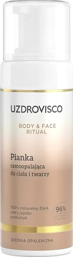 Shkumë vetë-ngjyrosëse për trup dhe fytyrë UZDROVISCO Body & Face Ritual për femra, 150ml