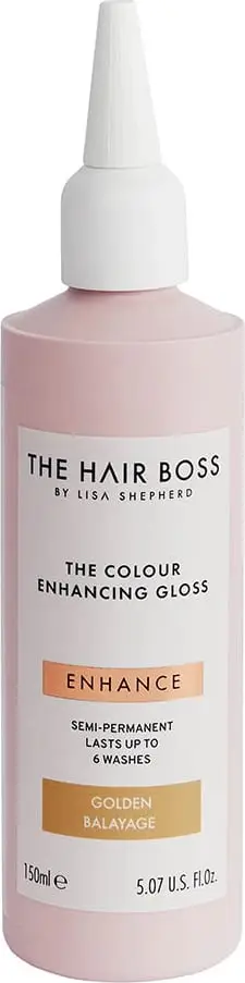 Gloss flokësh The Hair Boss Colour Enhancing Gloss, Golden Balayage, 150ml