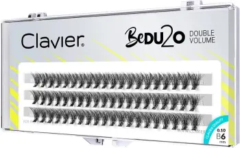 Qerpikë tufë për femra Clavier BeDU2O Double Volume 6mm, 60 copë