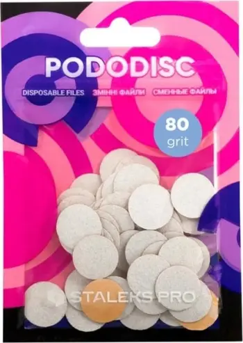 Jastëk zëvendësues për pedikyr Staleks Pro Expert White S Grade, 50 copë, bardhë