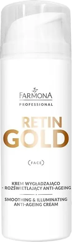 Krem fytyre anti-age për femra Farmona Professional Retin Gold Smoothing and Illuminating, 150ml