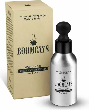 Vaj për mjekër dhe mustaqe për burra ROOMCAYS 50ml