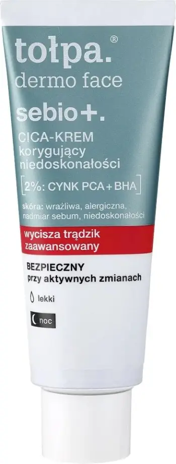 Krem nate për fytyrë për femra Tołpa Dermo Face Sebio+ Corrective Night Cream for Imperfections 40ml