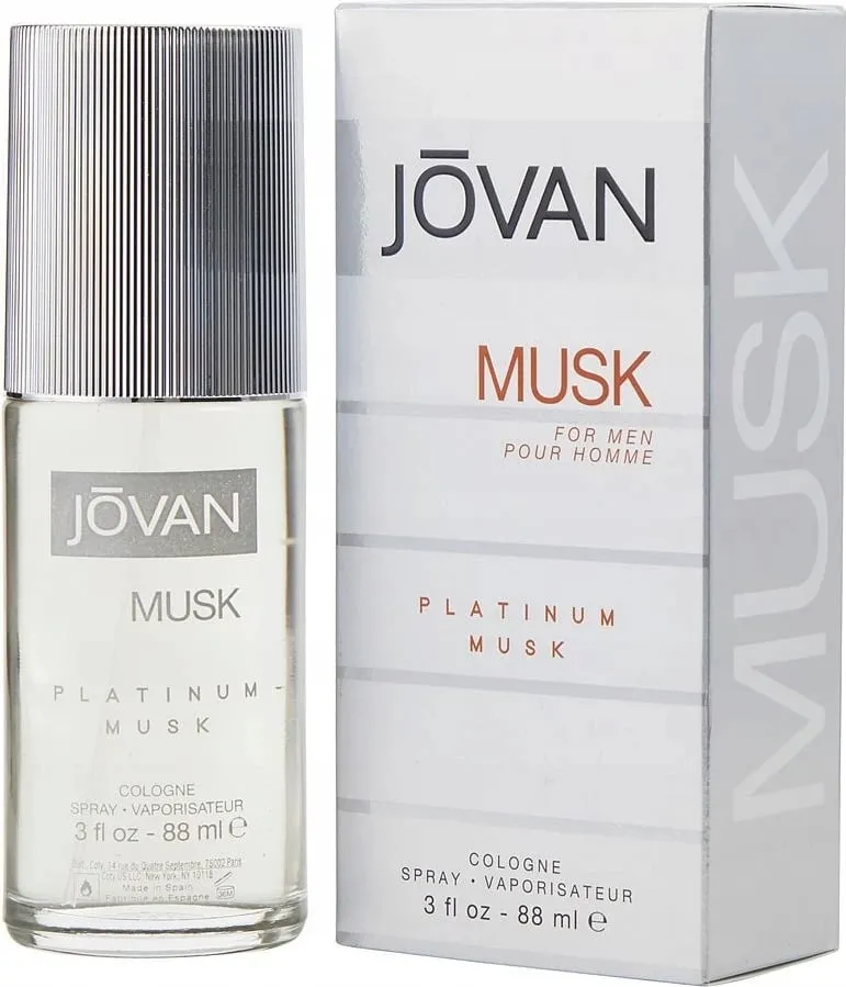 Eau de Cologne Jovan Platinum Musk për meshkuj, 88ml - 1