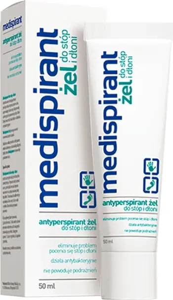 Xhel antiperspirant Medispirant për këmbë dhe duar 50ml