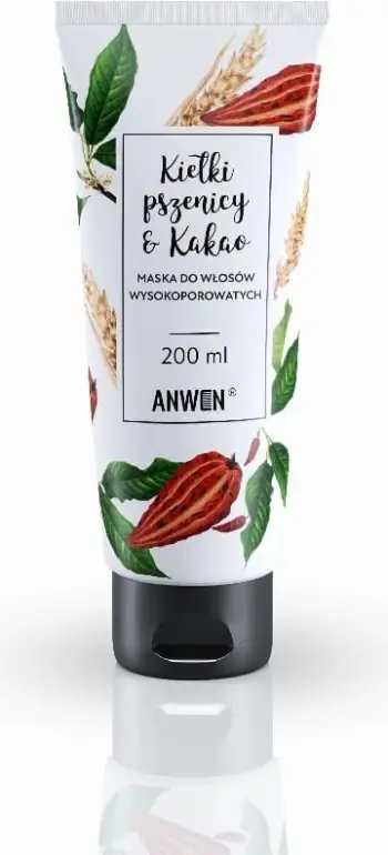 Maskë për flokë për femra Anwen High Porosity Wheat Germ and Cocoa, 200ml