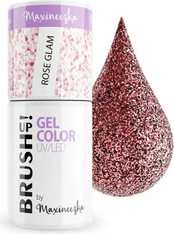 Llak për thonj BrushUp! Gel Color UV/LED Hybrid për femra Rose Glam 5g