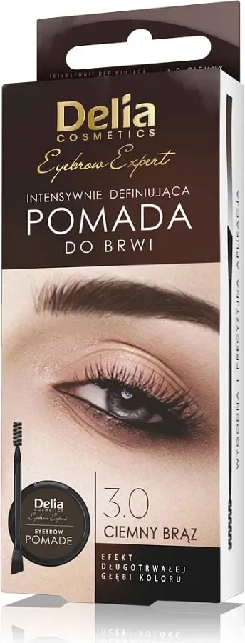 Pomadë për vetulla Delia Eyebrow Expert 3.0 Dark Brown 2.5g - 1