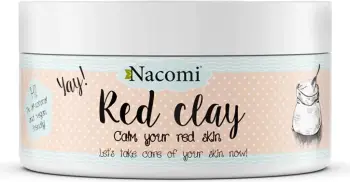 Maskë për fytyrë Nacomi Red Clay Brightening për femra, 100g