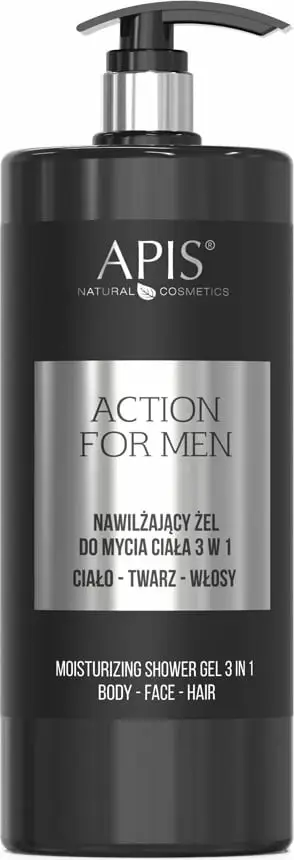 Xhel dushi 3-në-1 për meshkuj APIS Action For Men 1000ml