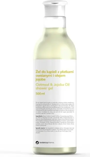 Xhel dushi për femra Botanicapharma me tërshërë dhe vaj jojoba, 500ml