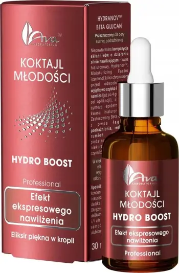 Serum për fytyrë Ava Laboratorium Youth Cocktail Hydro Boost Hydrating për femra, 30ml