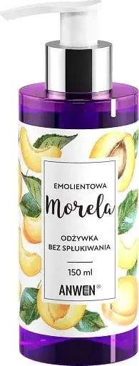 Balsam flokësh Anwen Emollient Apricot, pa shpëlarje, 150ml