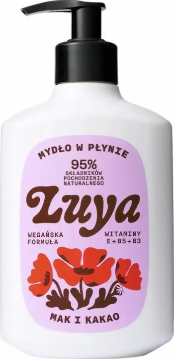 Sapun i lëngshëm për duar Luya me kakao dhe lulëkuqe, 400ml