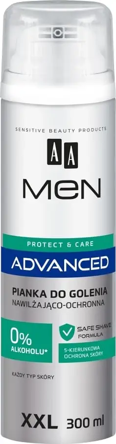 Shkumë rroje për meshkuj AA Men Advanced Moisturizing and Protective, 300ml