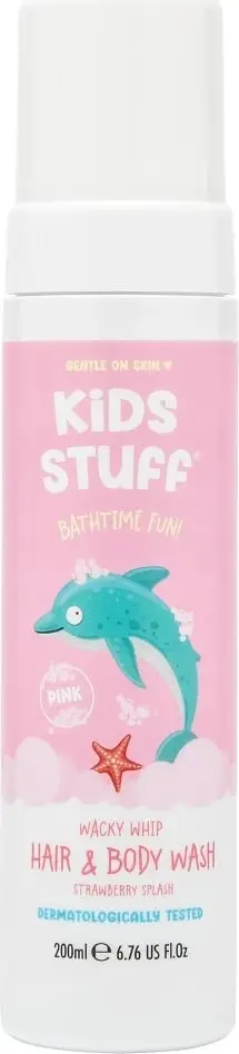 Shkumë për trup dhe flokë Kids Stuff Whacky Whip për fëmijë rozë 200ml