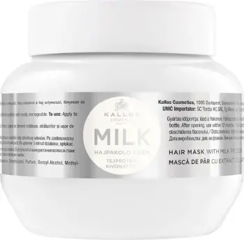 Maskë për flokë Kallos Milk Hair Mask për femra, 275ml