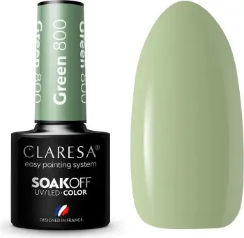 Llak për thonj Claresa Hybrid 800, green, 5g