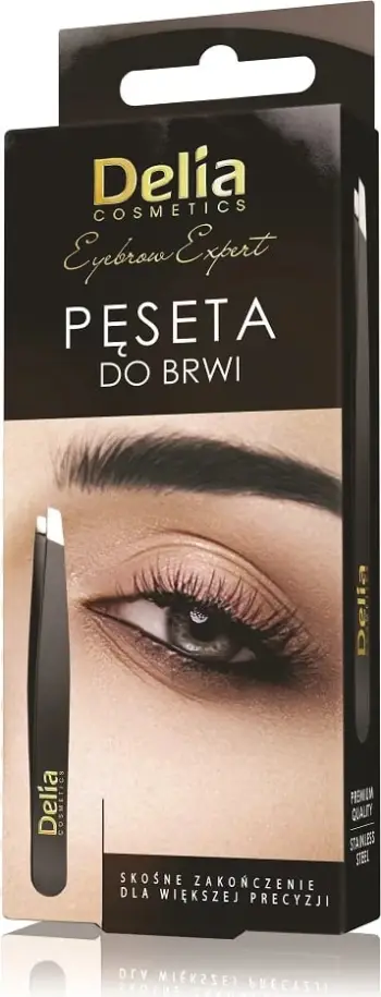 Pincetë për vetulla Delia Expert e zezë 1 copë