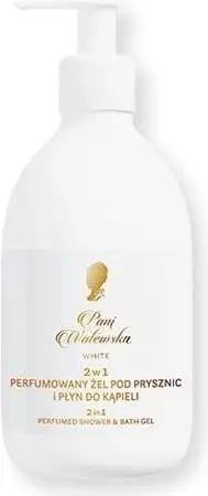 Xhel dushi dhe lëng për banjë 2n1 për femra Pani Walewska White Perfumed, 475ml