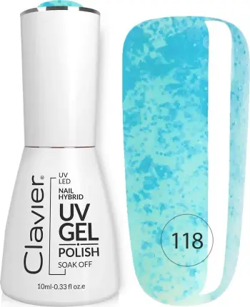 Llak për thonj Clavier Luxury Hybrid 118 Sparkly Water 10ml