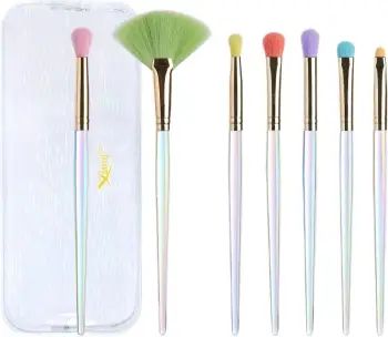 Set brushash për grim JESSUP T318 për femra, 7 copë shumëngjyrëshe