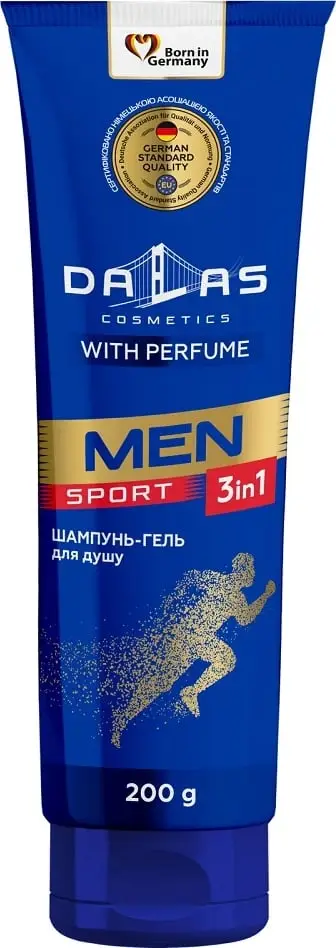 Xhel dushi 3-në-1 për meshkuj Dalas Men Sport, 200g