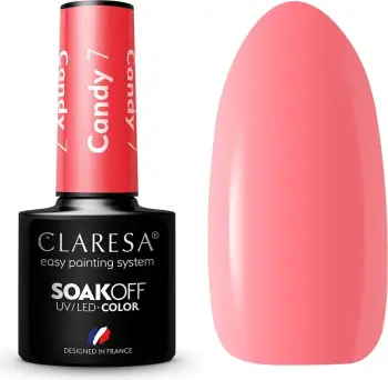 Llak për thonj Claresa Soak Off UV/LED Candy Hybrid për femra 7.5g