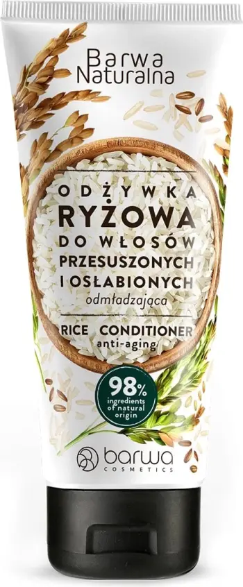 Balsam flokësh Barwa Natural Rice, për flokë të thatë, 200 ml