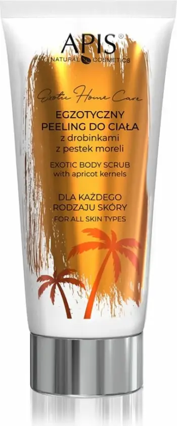 Skrab trupi APIS Exotic Home Care Exotic Body Scrub me grimca bërthame kajsie për femra, 200ml