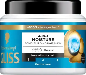 Maskë për flokë për femra Gliss 4-in-1 Moisture Strengthening, 400ml