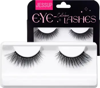 Qerpikë artificial JESSUP FE102 për femra të zinj 1 palë