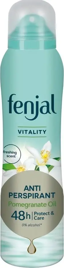 Deodorant sprej Fenjal Vitality, për lëkurë të ndjeshme, 150 ml