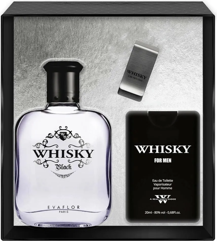 Set Eau de Toilette për meshkuj Evaflor Whisky Black, 100ml + 20ml - 1