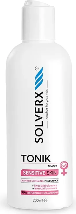 Tonik fytyre Solverx Sensitive Skin, për lëkurë të ndjeshme, 200ml - 1