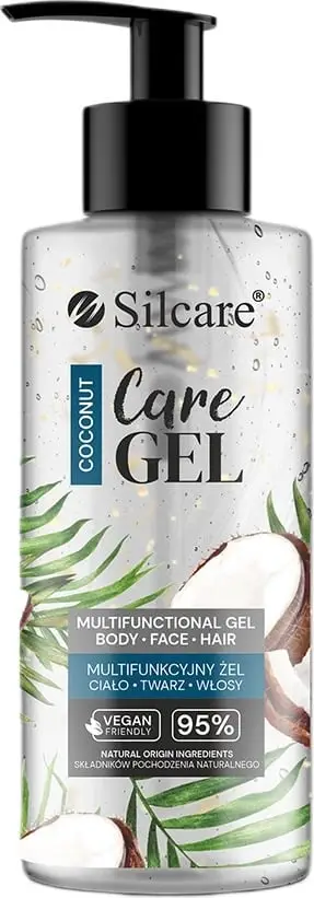 Xhel multifunksional për fytyrë, trup dhe flokë Silcare Care Gel Coconut për femra 275ml