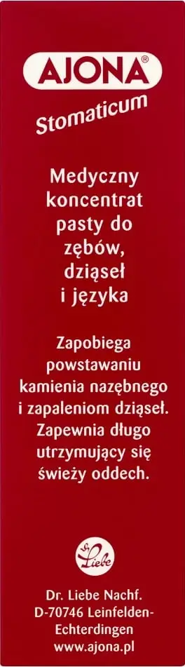 Pasta për dhëmbë AJONA Stomaticum Medical Toothpaste Concentrate 6ml