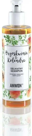 Shampo Anwen Peach and Coriander, për skalp të thatë dhe të ndjeshëm, 200ml