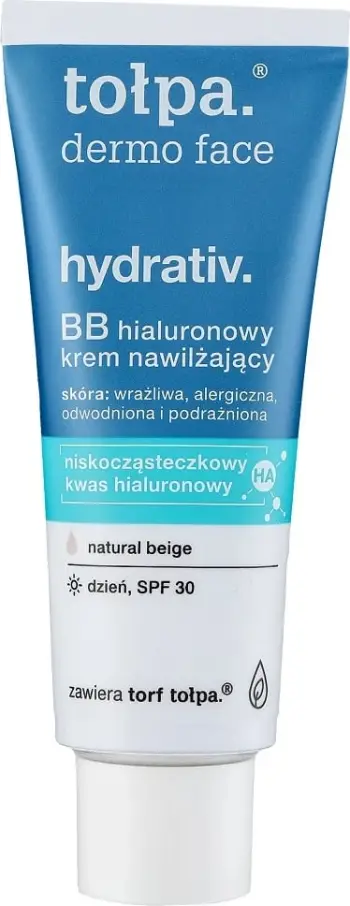 Krem BB hidratues për fytyrë Tołpa Dermo Face Hydrativ për femra SPF30, 40ml