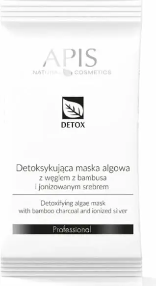 Maskë algash detoksifikuese për femra APIS Detox me karbon bambuje dhe argjend të jonizuar, 20g