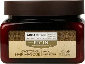 Maskë për flokë Arganicare Castor Oil Hair Growth Stimulating për femra 350ml
