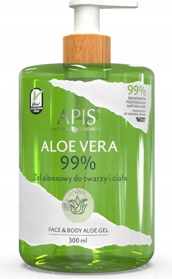 Xhel për fytyrë, trup dhe flokë APIS Natural Aloe Vera 99% për femra, 300ml