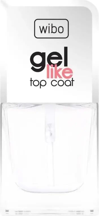 Llak për thonj Wibo Gel Like Top Coat Nail Hardener për femra, 8.5ml