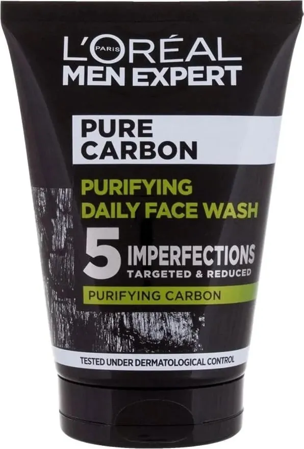 Xhel për fytyrë L'Oreal Paris Men Expert Pure Carbon për meshkuj 100ml - 1