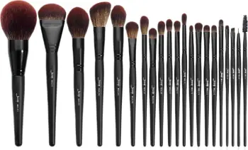 Set furçash për grim JESSUP Makeup Lover Phantom Black për femra 21 copë, Phantom Black