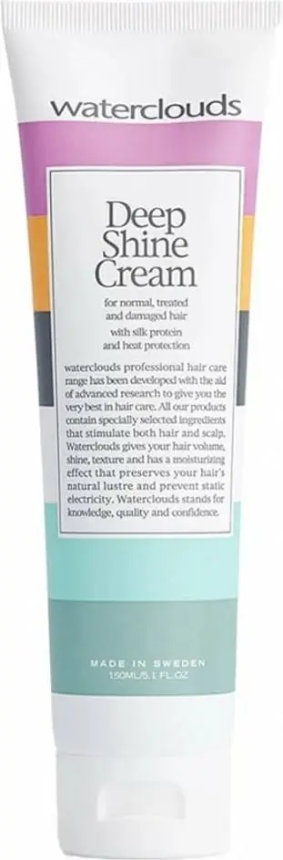 Krem stilues për flokë Waterclouds Deep Shine Cream Glossing me mëndafsh natyral për femra, 150ml