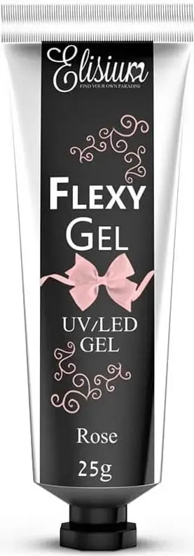 Xhel për zgjatje thonjsh Elisium Flexy Gel Rose 25g